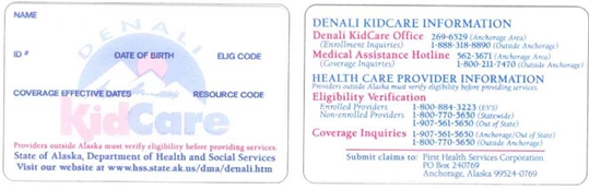 5075 Medicaid Recipient ID Card